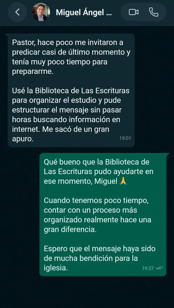 Miguel Ángel: lo invitaron a predicar de último momento y la plataforma lo sacó de un gran apuro